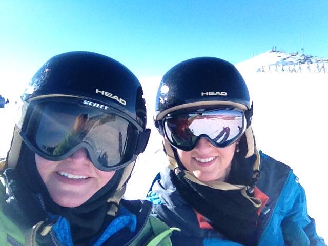 Skiing in Colorado with my sister